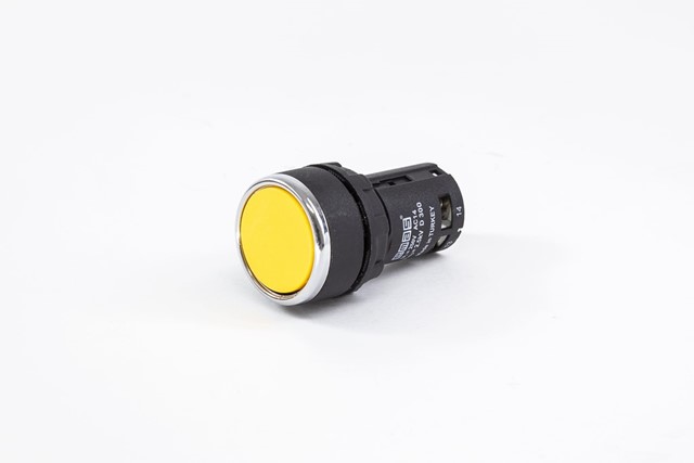 MB Series Plastic 1NO Spring Flush Yellow 22 mm Control Unit